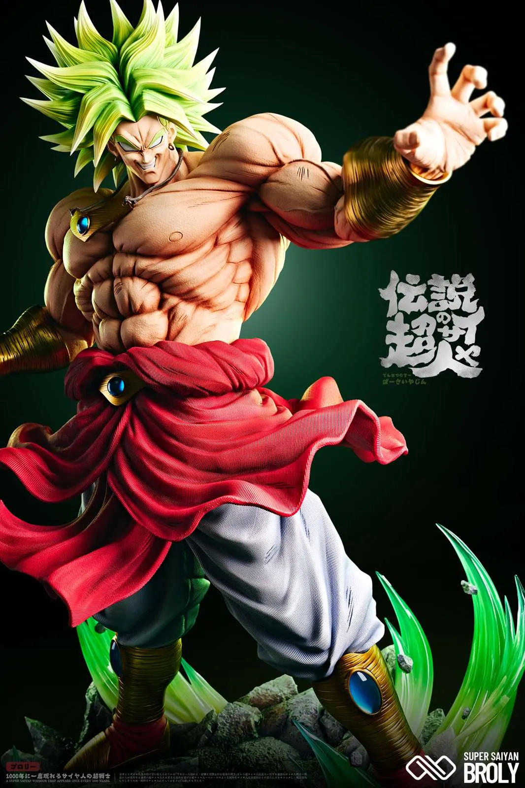 [In Stock]Unlimited Studio – Dragon Ball - 1/6 Deluxe Broly with LED Resin Statue