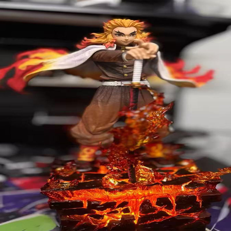[In Stock] FXW Studio - Flame Hashira Rengoku Kyojuro LED [BD Variants] GK Resin Statue