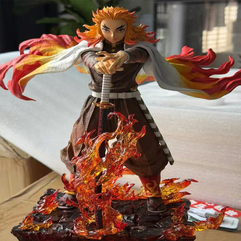 [In Stock] FXW Studio - Flame Hashira Rengoku Kyojuro LED [BD Variants] GK Resin Statue