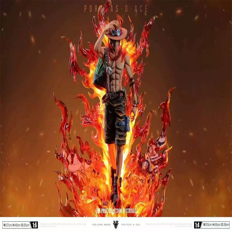 [In Stock] Okr Studio - One Piece Burning Ace 1/6 LED GK Resin Statue