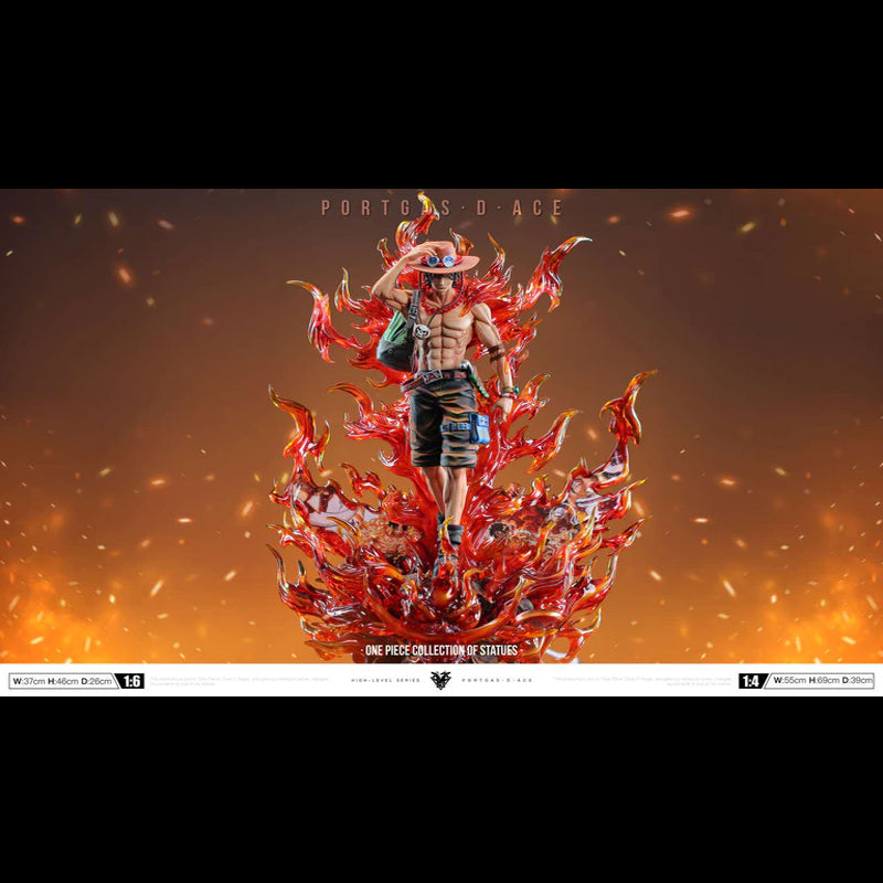 [In Stock] Okr Studio - One Piece Burning Ace 1/6 LED GK Resin Statue