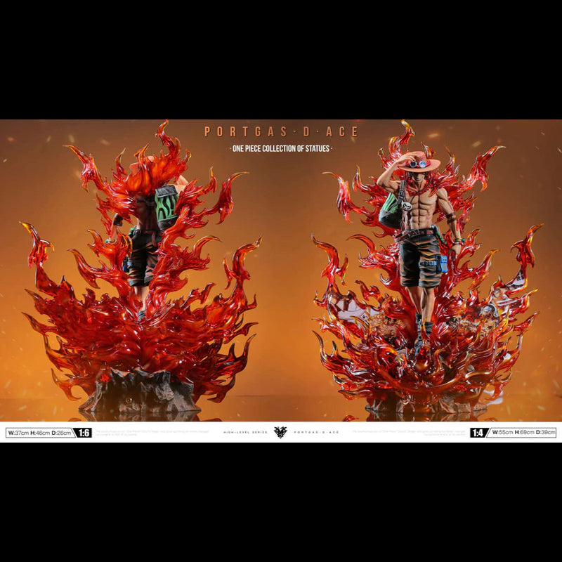 [In Stock] Okr Studio - One Piece Burning Ace 1/6 LED GK Resin Statue