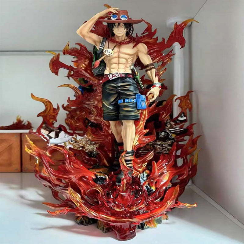 [In Stock] Okr Studio - One Piece Burning Ace 1/6 LED GK Resin Statue